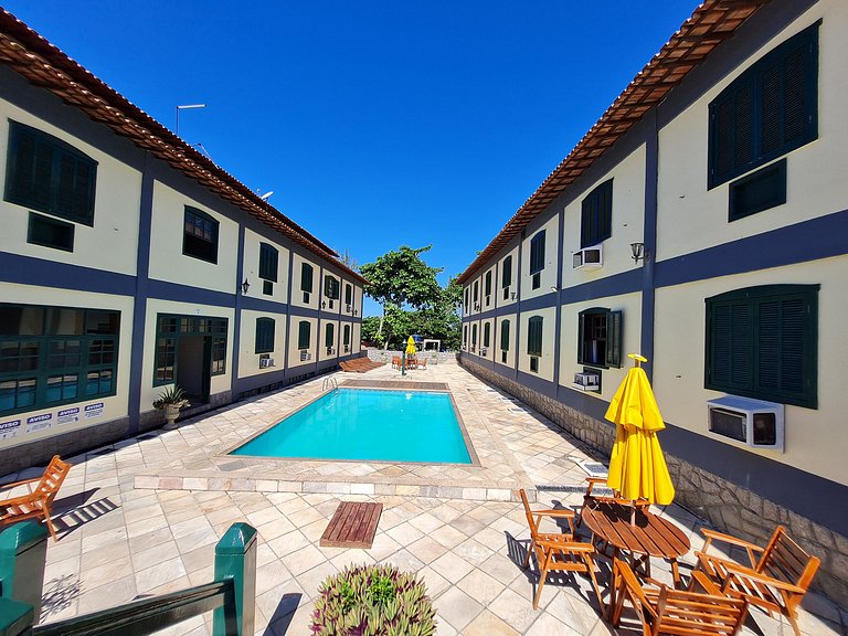 Apto Duplex, Peró - Cabo Frio. Conforto, Piscina, Beira Mar.