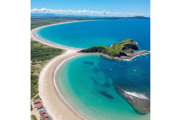 Apartamento Dúplex, Peró - Cabo Frio. Comodidad, Piscina, Ma