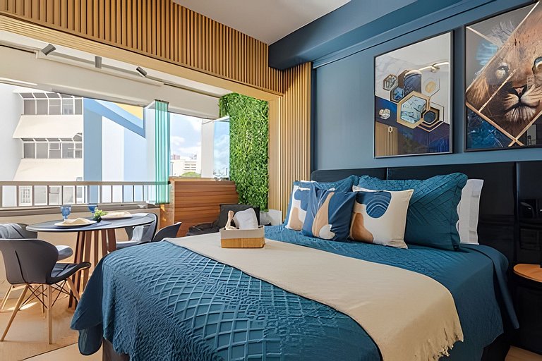 Faria Lima, Estudio, 50m Metro, Piscina, WI-FI