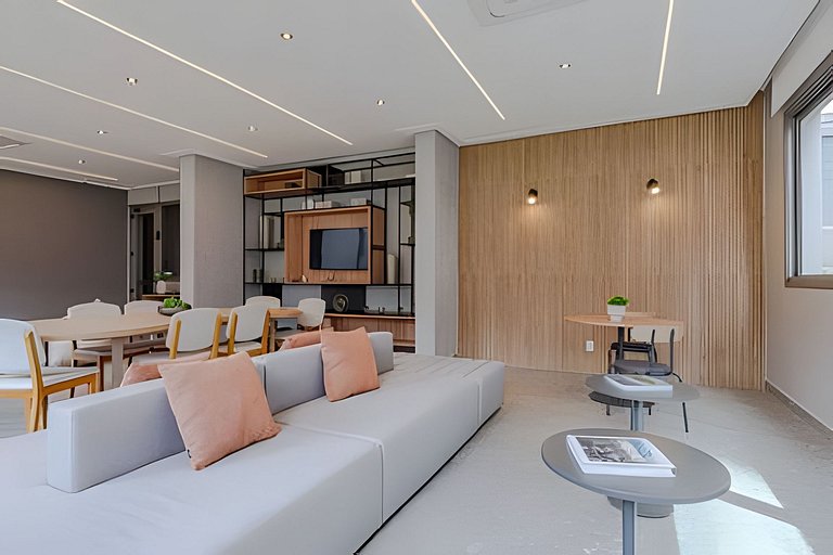 Pinheiros I Faria Lima, Apto Studio, 50m Metrô, Piscina, WI-
