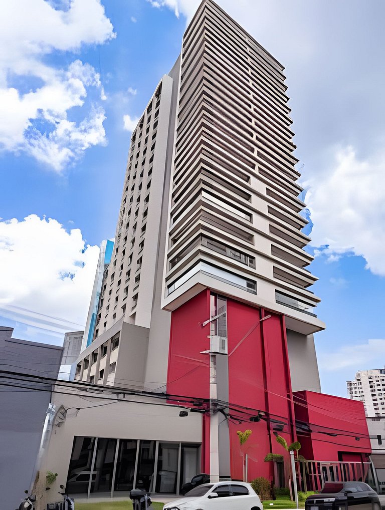 Faria Lima, Studio Apartment, 50m from Metro, Swimming Pool,