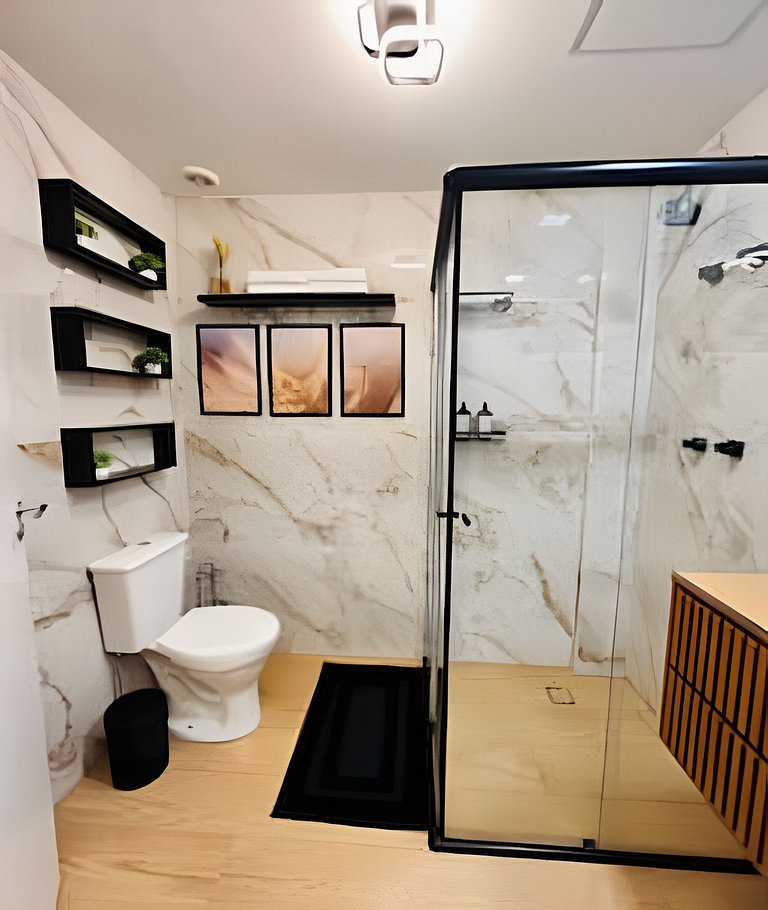 Faria Lima, Studio Apartment, 50m from Metro, Swimming Pool,