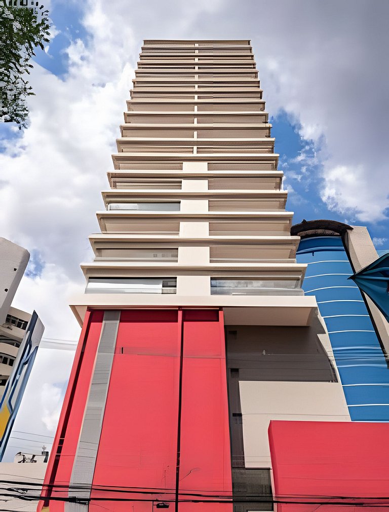 Pinheiros I Faria Lima, Apto Studio, 50m Metrô, Piscina, WI-
