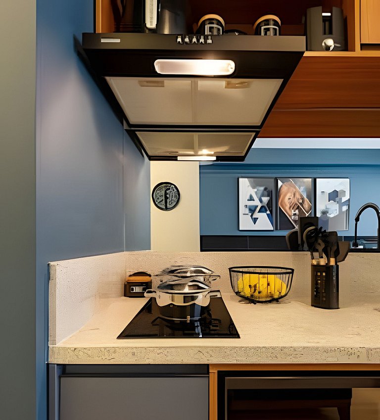 Faria Lima, Studio Apartment, 50m from Metro, Swimming Pool,