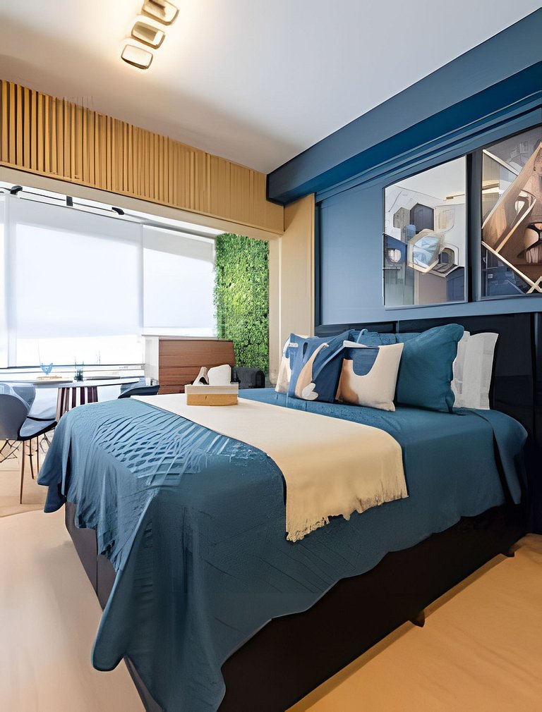 Faria Lima, Estudio, 50m Metro, Piscina, WI-FI