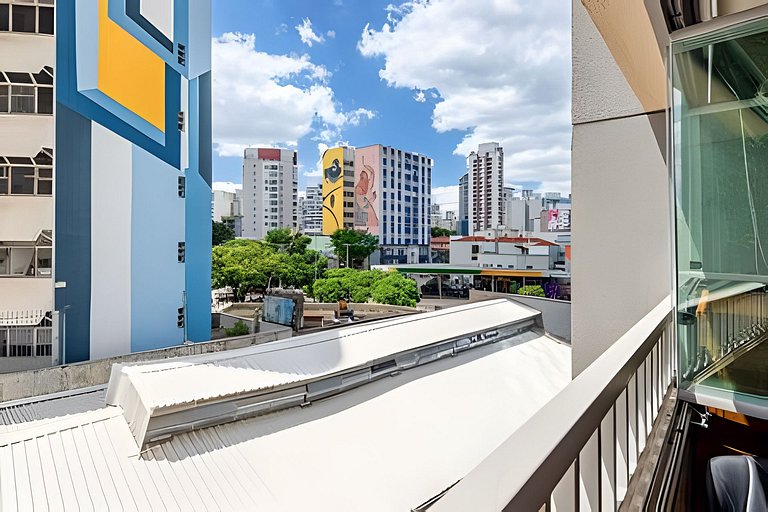 Faria Lima, Studio Apartment, 50m from Metro, Swimming Pool,