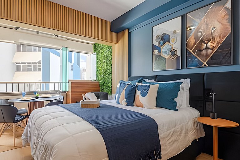 Faria Lima, Estudio, 50m Metro, Piscina, WI-FI