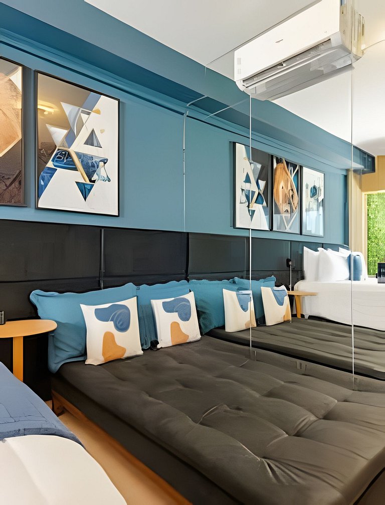 Faria Lima, Estudio, 50m Metro, Piscina, WI-FI