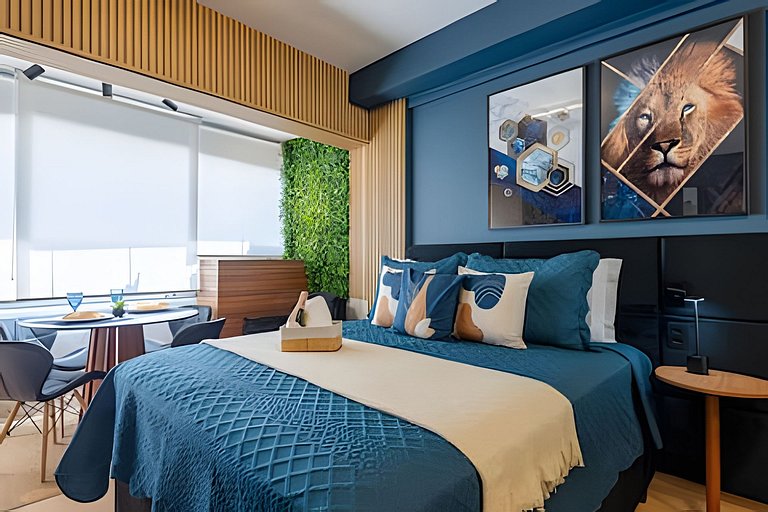 Faria Lima, Estudio, 50m Metro, Piscina, WI-FI