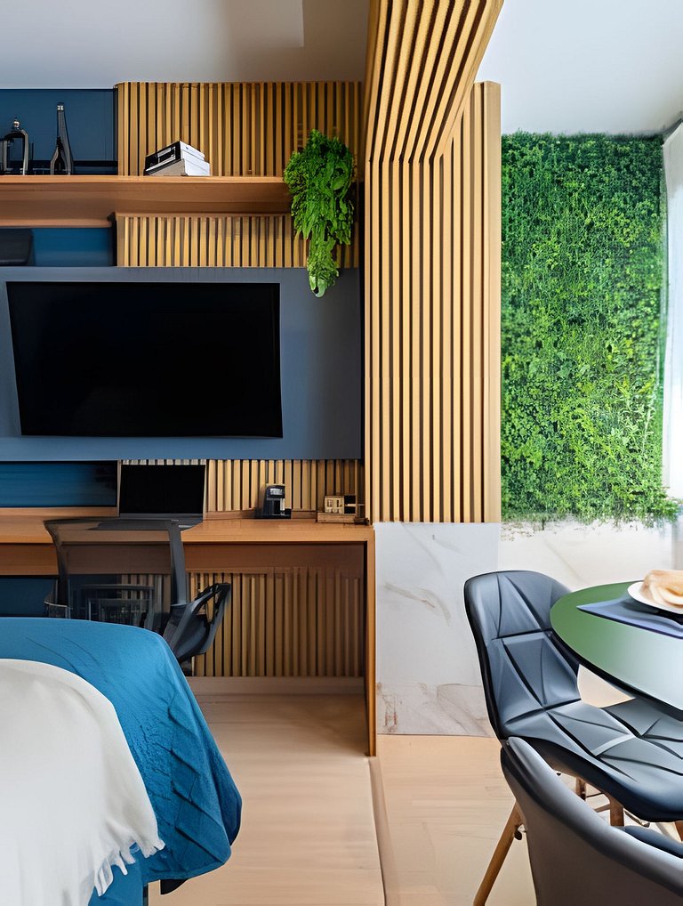 Faria Lima, Estudio, 50m Metro, Piscina, WI-FI