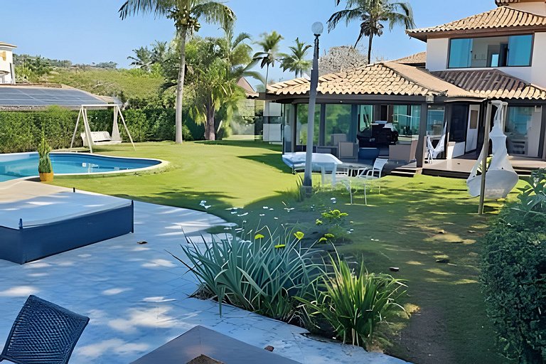 Mansão Casa Búzios Ferradura 5 Suítes, Pé na areia