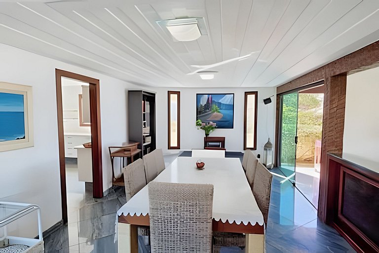 Mansão Casa Búzios Ferradura 5 Suítes, Pé na areia