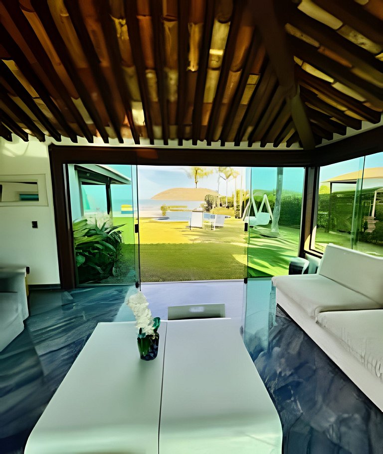 Mansão Casa Búzios Ferradura 5 Suítes, Pé na areia