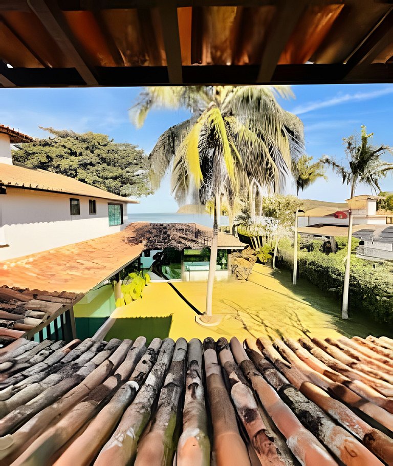 Mansão Casa Búzios Ferradura 5 Suítes, Pé na areia