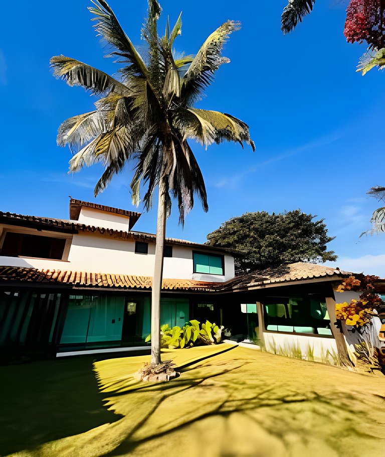 Mansão Casa Búzios Ferradura 5 Suítes, Pé na areia