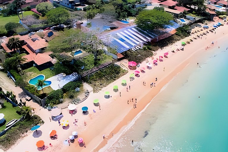 Mansão Casa Búzios Ferradura 5 Suítes, Pé na areia